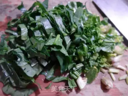 Make Egg spinach fried rice step 1