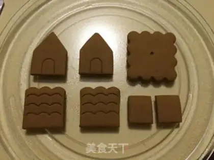 Make Christmas gingercake house step 8