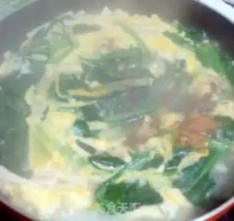 Make Spinach egg tofu soup step 6