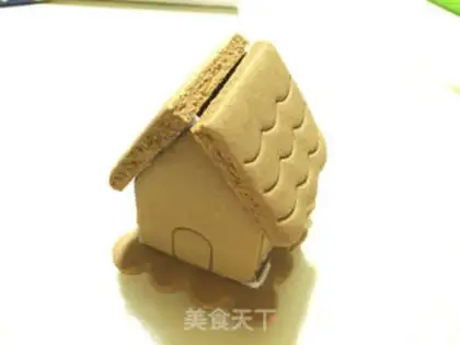 Make Christmas gingercake house step 15