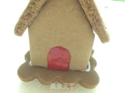 Make Christmas gingercake house step 16