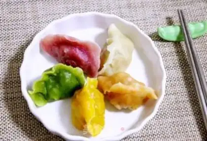 Make Five-colour dumplings step 6