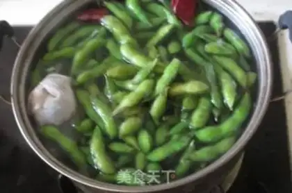 Make Water to boil the beans step 4
