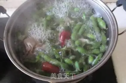 Make Water to boil the beans step 5