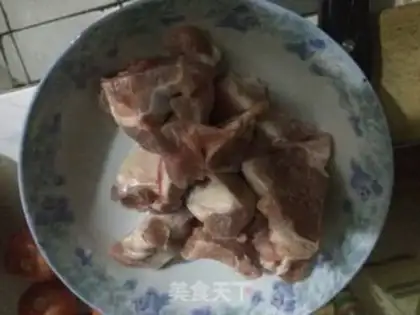 Make Pork bones from the mountain poach step 2