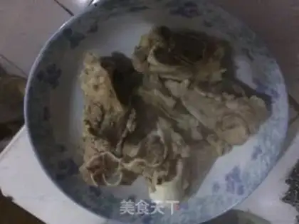 Make Pork bones from the mountain poach step 4