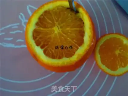 Make Orange steamed eggs step 1
