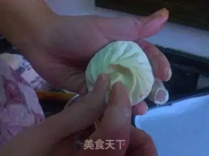 Make Pork cabbage buns step 16