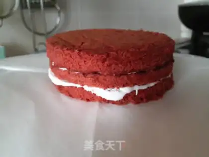 Make Red velvet strawberry cake step 12