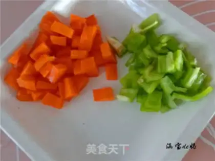 Make Sausage pineapple fried rice step 2