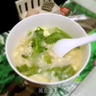 Make Golden fungus egg soup step 6