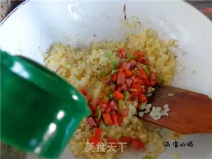 Make Sausage pineapple fried rice step 10