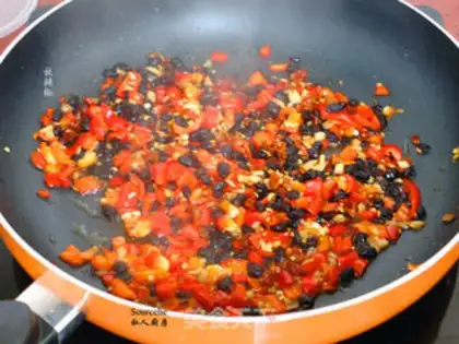 Make Onion bean pepper step 2