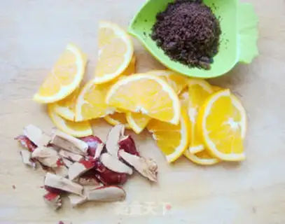 Make Orange red sugar step 4