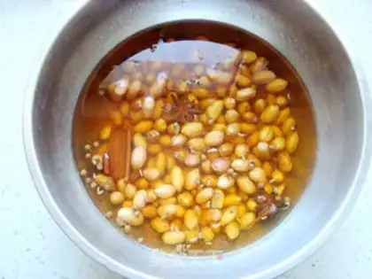 Make Cooking peanut rice step 0