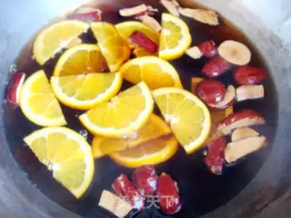 Make Orange red sugar step 7