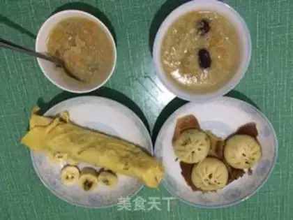 Make The cream banana is covered in omelet step 8