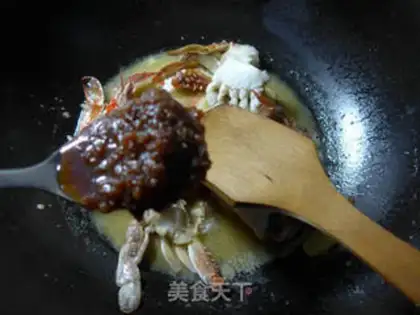 Make Crab with saloon sauce step 6