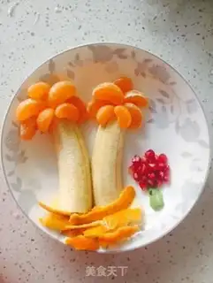 Make Coconut fruit platter step 1