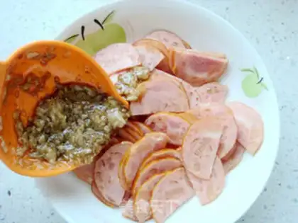 Make Cold ham and sausage step 6