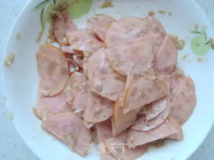 Make Cold ham and sausage step 7
