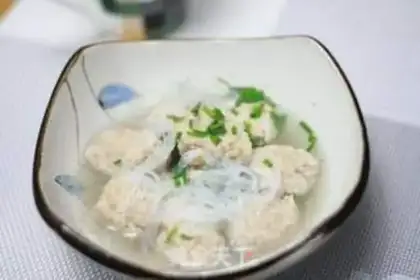 Make Fan meatball soup step 4