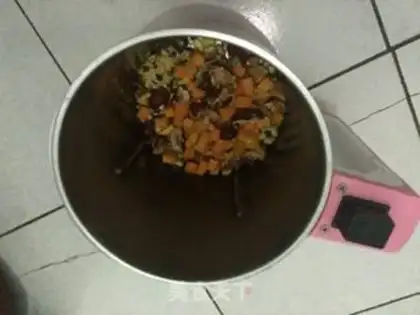 Make Pumpkin red bean rice step 0