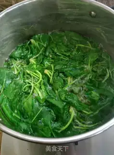 Make Sesame spinach step 1