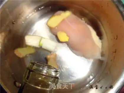 Make The cold hand tore the chicken step 1