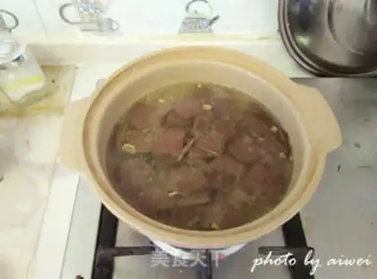 Make Pork blood spinach soup step 6