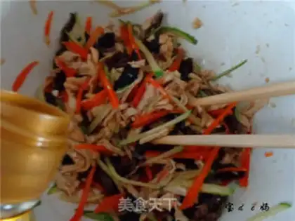 Make The cold hand tore the chicken step 16