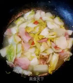 Make Ham fried doll food step 6