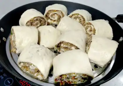 Make Plum rolls of mushrooms step 11