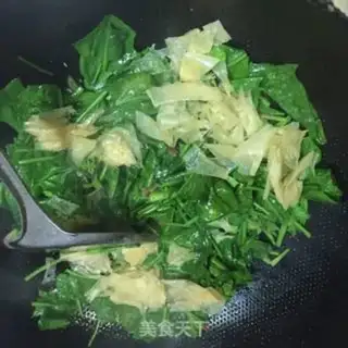 Make The spinach scab step 3