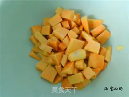 Make Red potato corn scum, rice porridge step 1