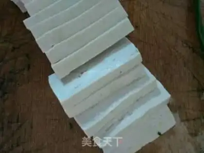 Make Garlic tofu step 1