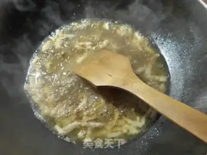 Make Pork fans cook artemisinin step 4