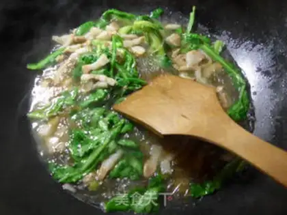 Make Pork fans cook artemisinin step 5