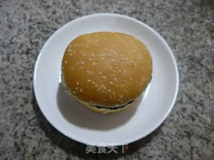 Make A cucumber steak burger step 5