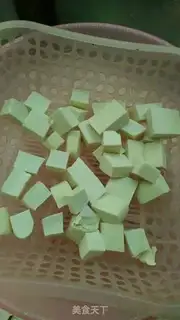 Make Tofu spicy halibut step 1