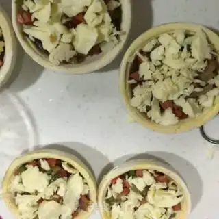 Make Little Pizza with the balls step 10