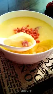 Make Ham water steams eggs step 9