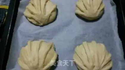 Make Coconut cream shell bread step 11