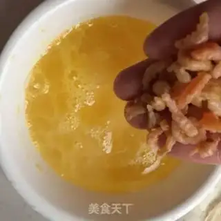 Make The rice steamed eggs step 5