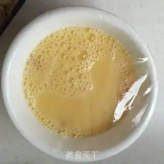Make The rice steamed eggs step 6
