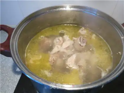 Make Chicken juice, Russian abalone step 2