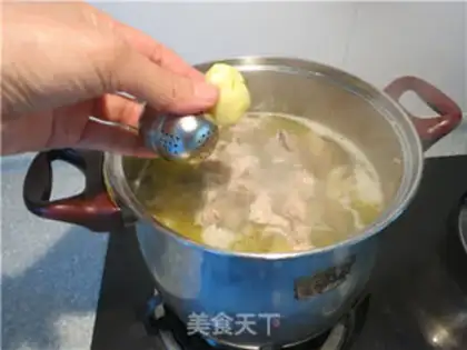 Make Chicken juice, Russian abalone step 3