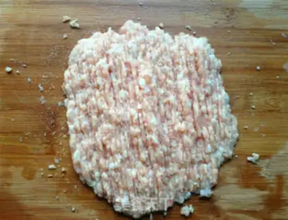 Make Shrimp rice round step 1