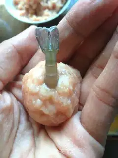Make Shrimp rice round step 9