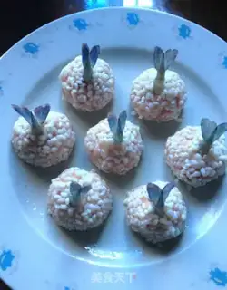 Make Shrimp rice round step 11